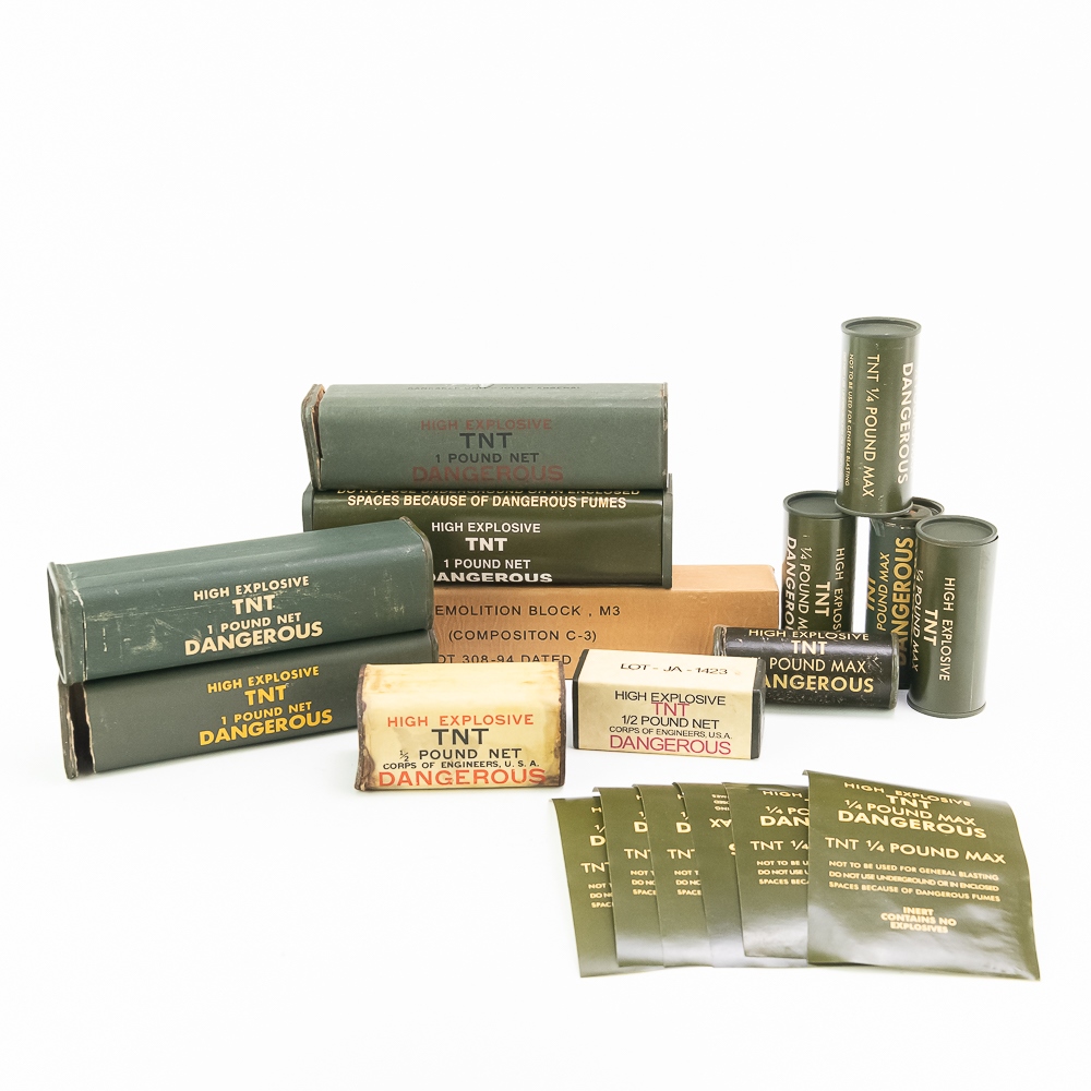 WWII To Vietnam US HE TNT C3 Block Stick Lot | Proxibid