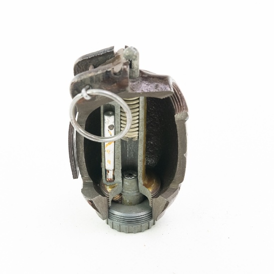 WWII Canadian No 36 Mark 1 Mills Grenade Cutaway