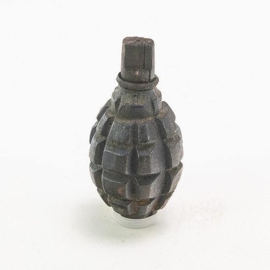 WWI French F1 Offensive Grenade W/ Transit Plug