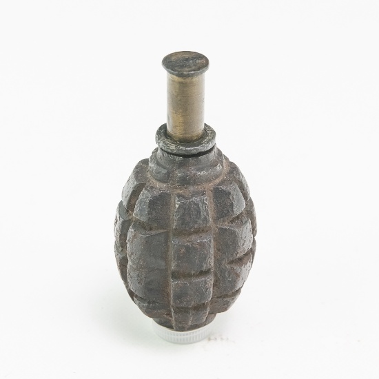 WWI French F1 Grenade W/195 Fuse And Cap