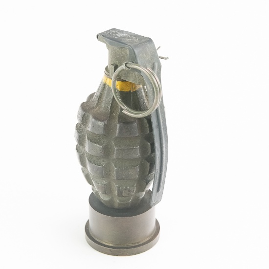 WWII US Mark II Grenade Trench Art Desk Display