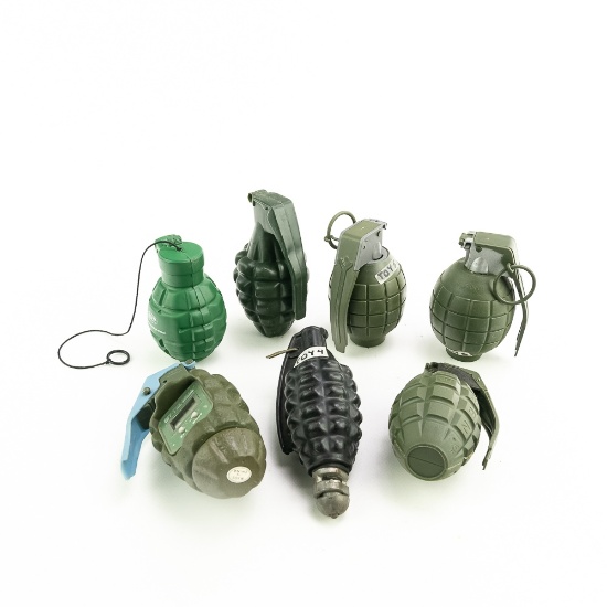 7 Toy Hand Grenade Collection From 1990s-2000s