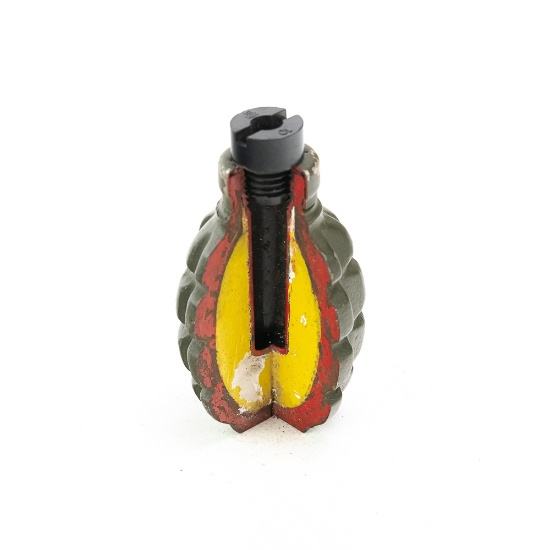 East German F-1 Fragmentation Grenade Cutaway