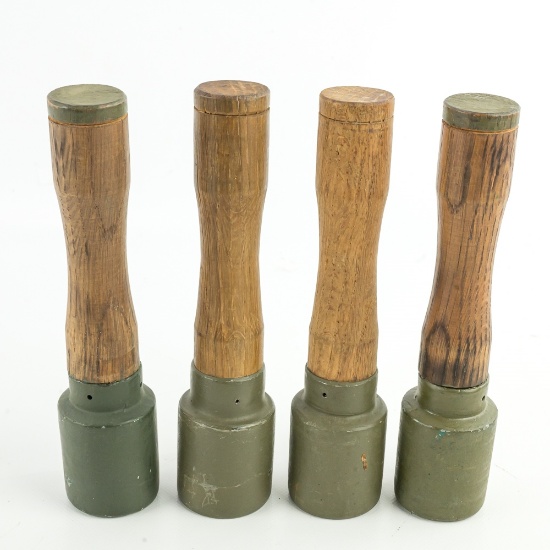 Communist Chinese Training Stick Grenade Lot (4)