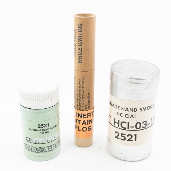 Post WWII Canadian Smoke Grenade-Thunderflash Lot