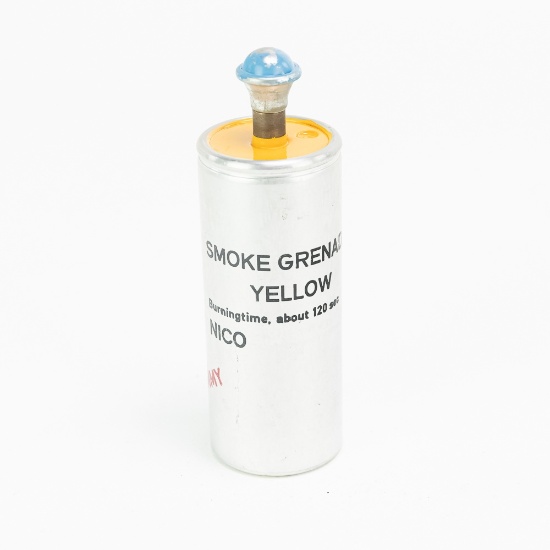 German Nico Pyrotechnik Smoke Grenade-Yellow