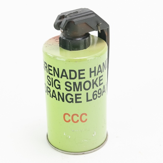 Post WWII British L69A1 Smoke Grenade-Orange