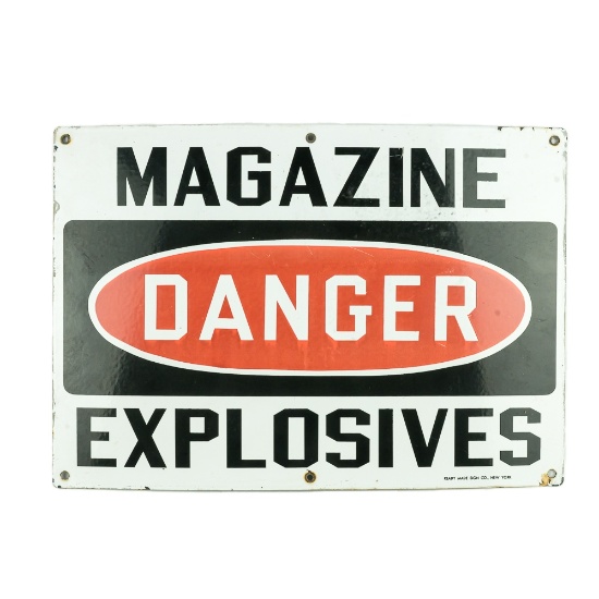 Old Danger Magazine Explosives Sign-Ready Made NY