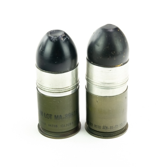 Vietnam Era US 40mm M203 Grenade M387 Lot (2)