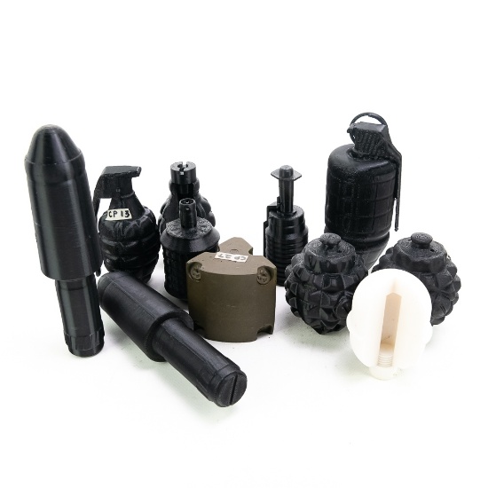 3D Printer Mixed Rifle & Hand Grenade Lot-Shinkle