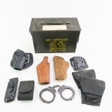 Handcuffs and Holster Lot