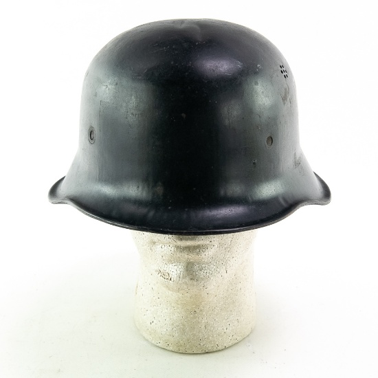 WWII German Fire Police Double Decal Helmet