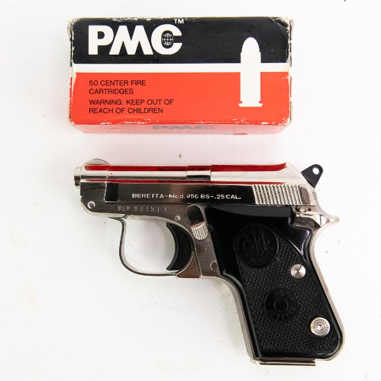 Beretta 950BS .25acp Nickel Pistol BER99151V