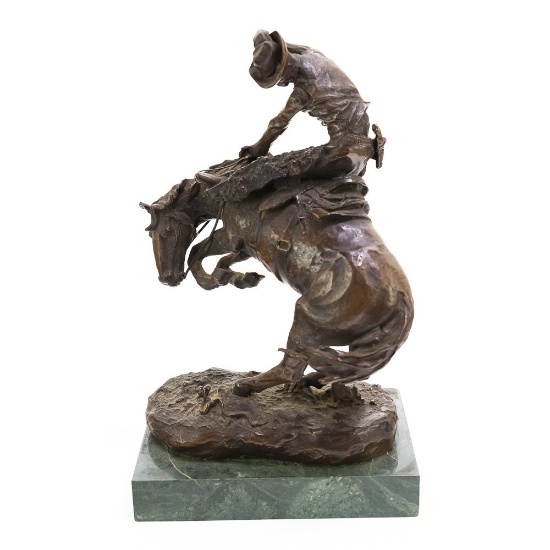 Frederick Remington Bronze Cowboy "Rattlesnake"