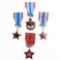 CSSR Czech Order Red Star, Red Banner Medal Lot