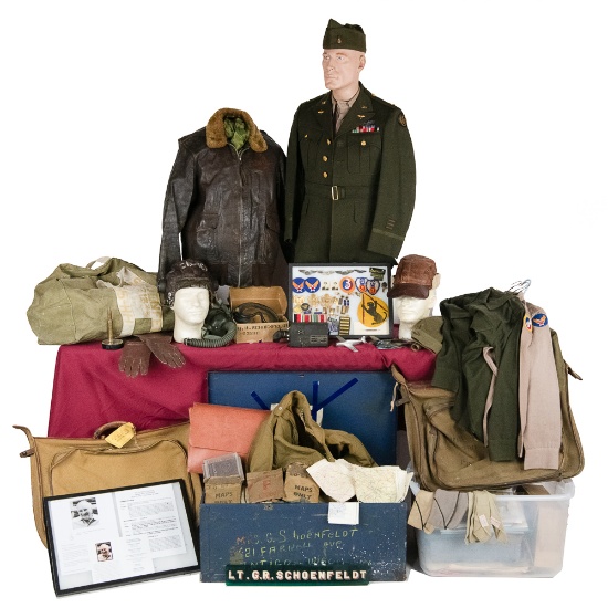Huge WWII Pilot Group - Leather Jacket and More!