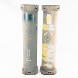 US 155mm Howitzer Shell Container Lot (2)