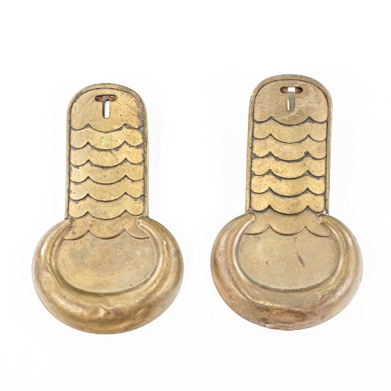 Civil War Union Enlisted Brass Shoulder Scales