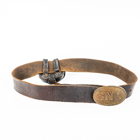 Early Civil War Union SNY Belt & Buckle Set-Storms