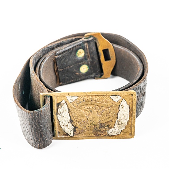 Civil War Union Officer Belt & Buckle-51th NY Inf