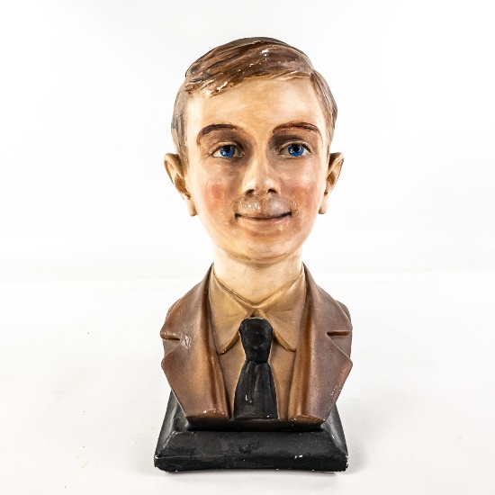 1930s Store Display Mannequin Plaster Head-1931