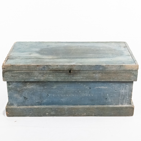 Civil War Union 111th Michigan Colored Troop Trunk