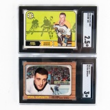 68-69 O Pee Chee #2 Bobby Orr 2.5 & 66-67 Esposito