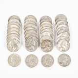 (40) Assorted 1960-1964 Washington Silver Quarters