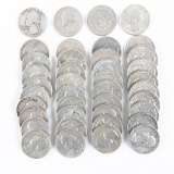 (40) 1964 Washington 90% Silver Quarters 25C