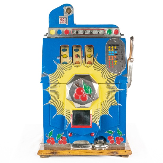 Mills 25 Cent Bursting Cherry Slot Machine