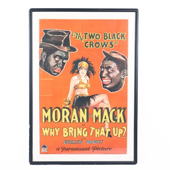 1929 Two Black Crows Framed Movie Poster