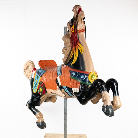 Parker Carved Wood Stargazer Carousel Horse