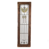 Ornate, Stained, Beveled Leaded Glass Window