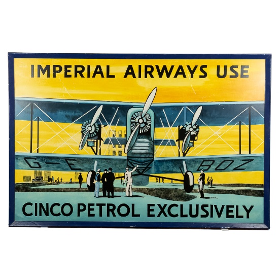Contemporary Imperial Airways Framed Custom Sign