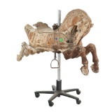 Armored Carved Wood Carousel Horse