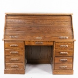 Grand Oak Roll-Top Desk