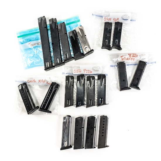 19 Assorted Pistol Magazines