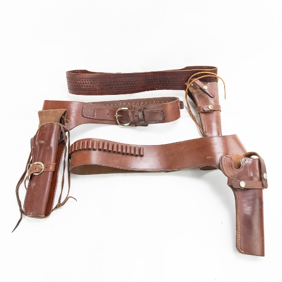 3x Leather RH Cowboy Rigs