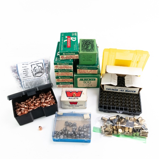 900+ .45 Reloading Projectile Components