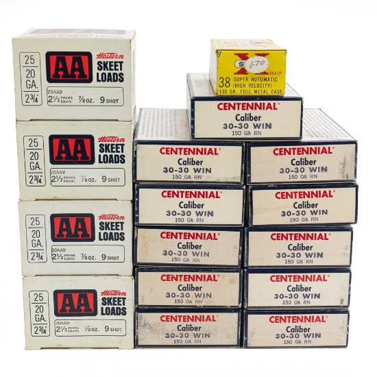 100rds 20g, 50rds 38Super 216rds 30-30