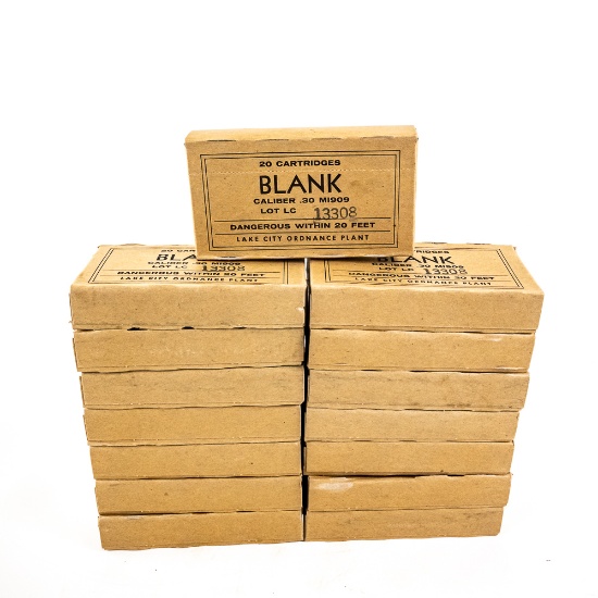 300rds Lake City M1909 BLANK Ammo