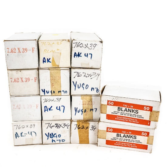 600+ rds. 7.62x39 Caliber Blank Ammunition