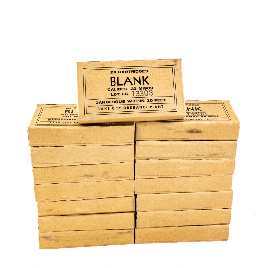 300rds Lake City M1909 BLANK Ammo