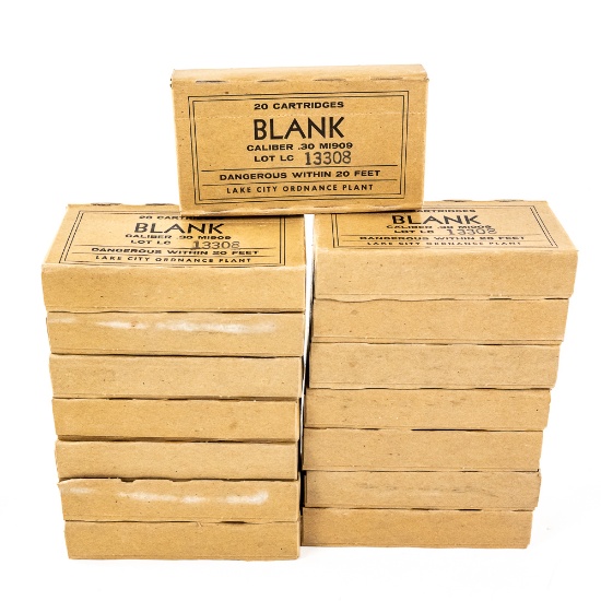 300rds Lake City M1909 BLANK Ammo