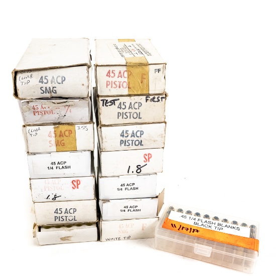 600+rds. .45ACP Caliber Blank Ammunition