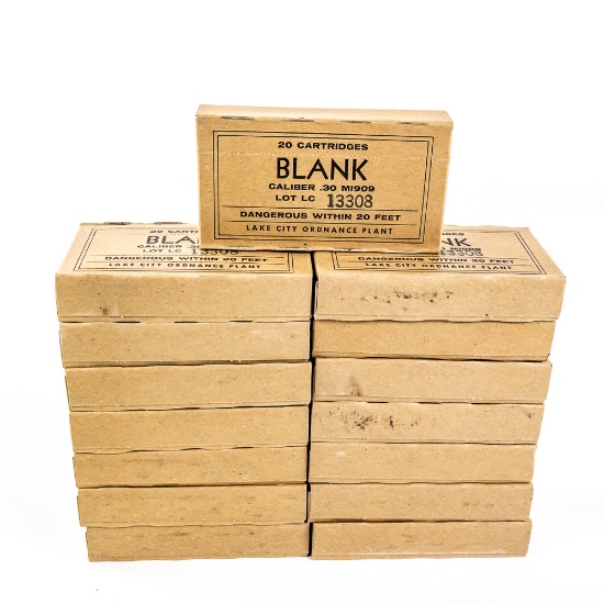 300rds Lake City M1909 BLANK Ammo