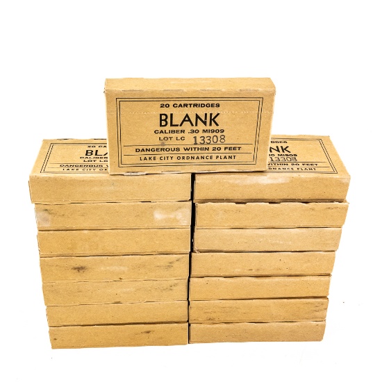 300rds Lake City M1909 BLANK Ammo