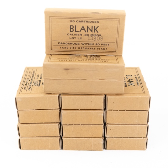 300rds Lake City M1909 BLANK Ammo