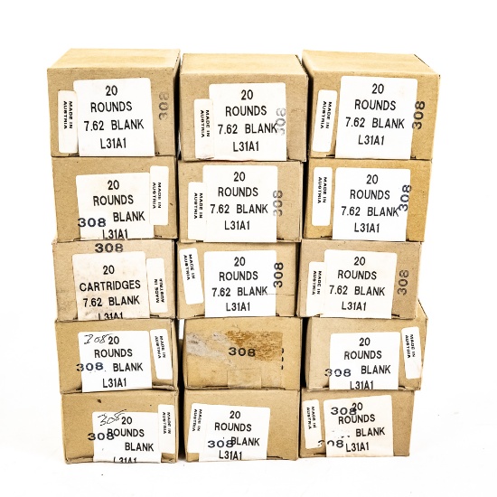 300 rds of L31A1 7.62/308 Blank Ammunition
