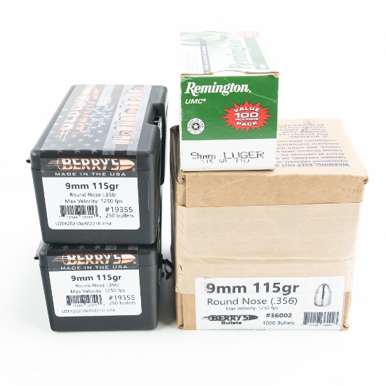 1500+ 9mm Reloading Projectiles
